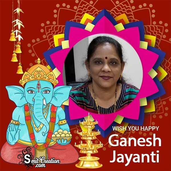 Happy Ganesh Jayanti Festival Photo Frame