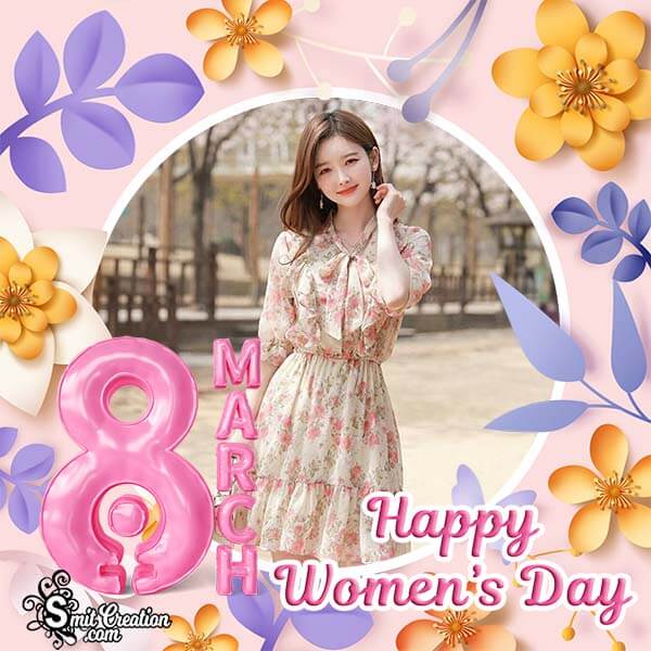 8 March Happy Women’s Day Photo Frame