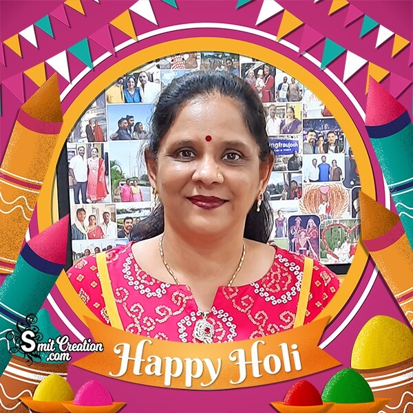 Happy Holi Profile Photo Frame