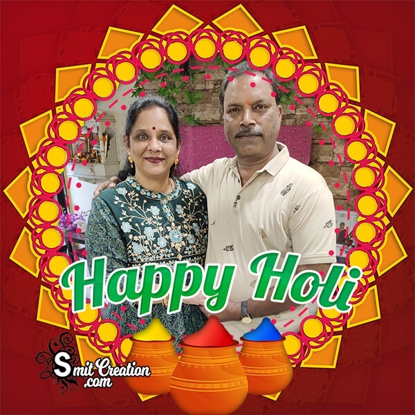 Holi Status Photo Frame