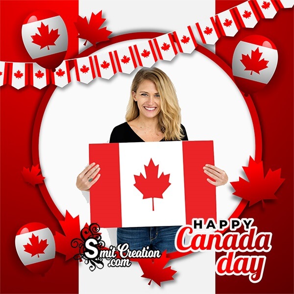 Happy Canada Day Status Photo Frame