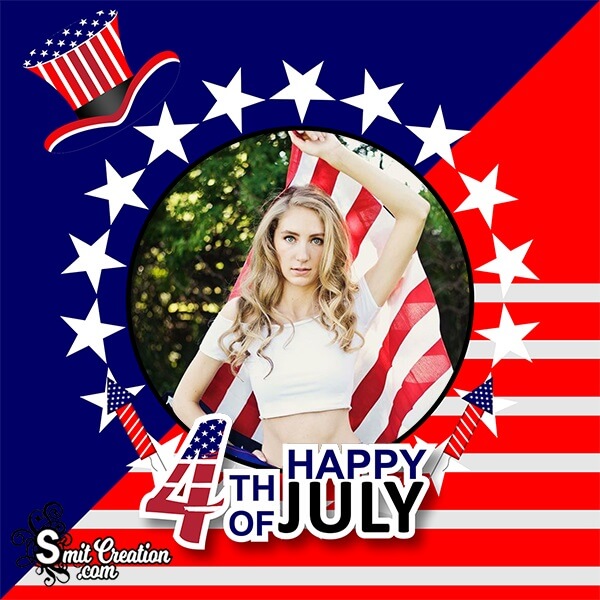 4th Of Happy July Day Photo Frame