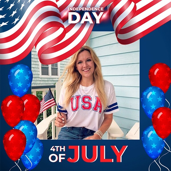 4th Of July Independence Day Photo Frame