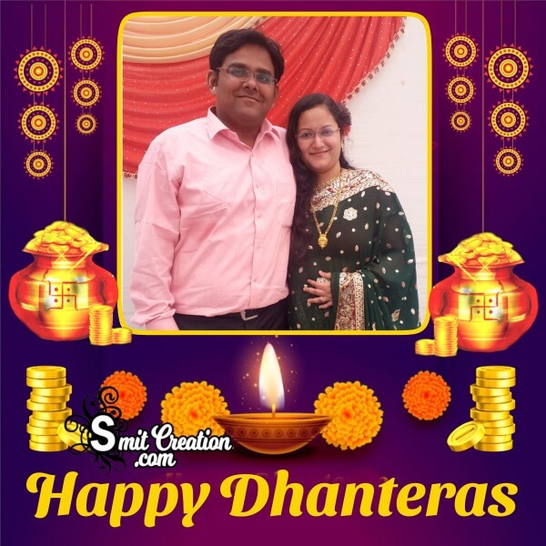 Happy Dhanteras Status Photo Frame