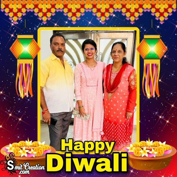 Happy Diwali Festival Photo Frame