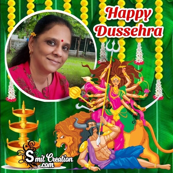 Happy Dussehra Devi Photo Frame