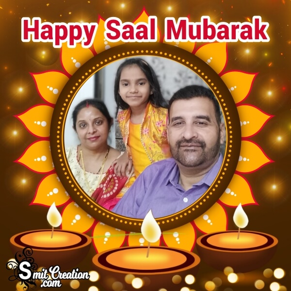 Happy Saal Mubarak Photo Frame