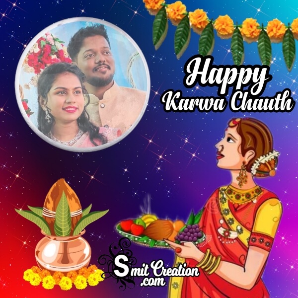 Wonderful Karwa Chauth Photo Frame For Facebook