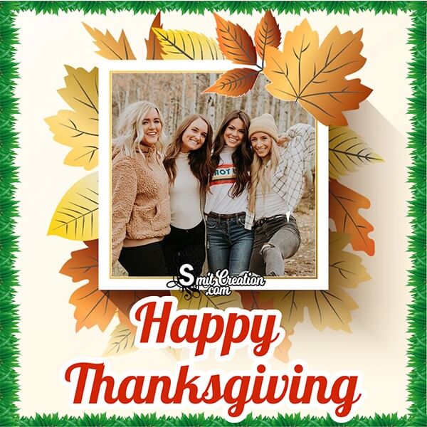 Happy Thanksgiving Whatsapp Photo Frame