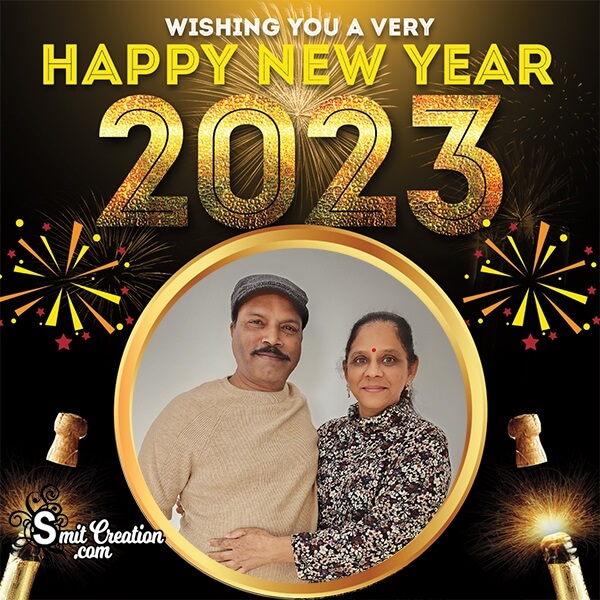 2023 Happy New Year Wish Photo Frame