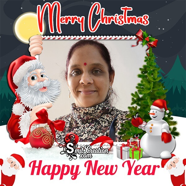 Merry Christmas & New Year Photo Frame