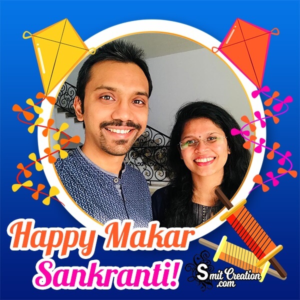 Happy Makar Sankranti Status Photo Frame