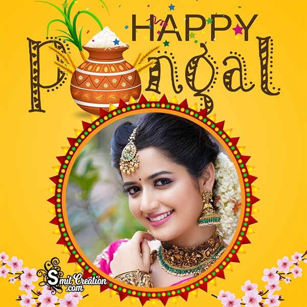 Happy Pongal Status Photo Frame