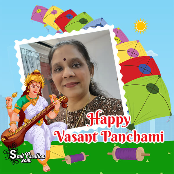 Happy Vasant Panchami Photo Frame For Status