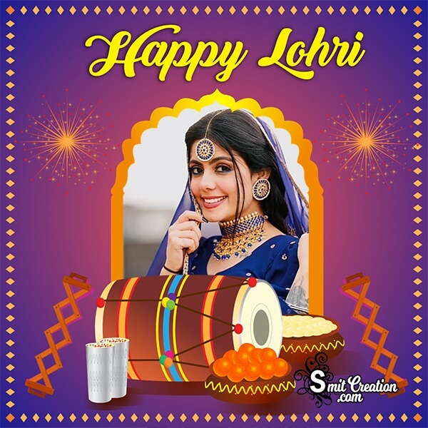 Lohri Status Photo Frame