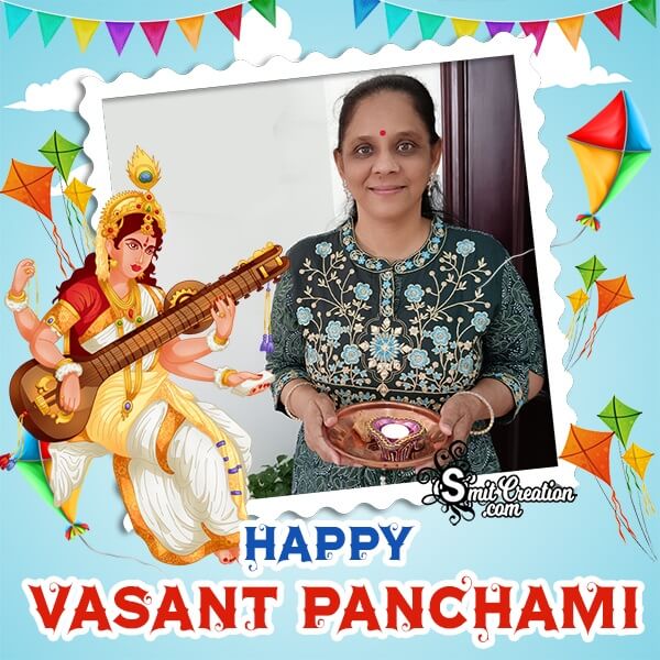 Vasant Panchami Photo Frame For Facebook