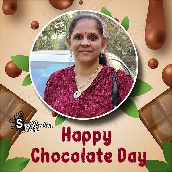 Happy Chocolate Day Photo Frame For Facebook