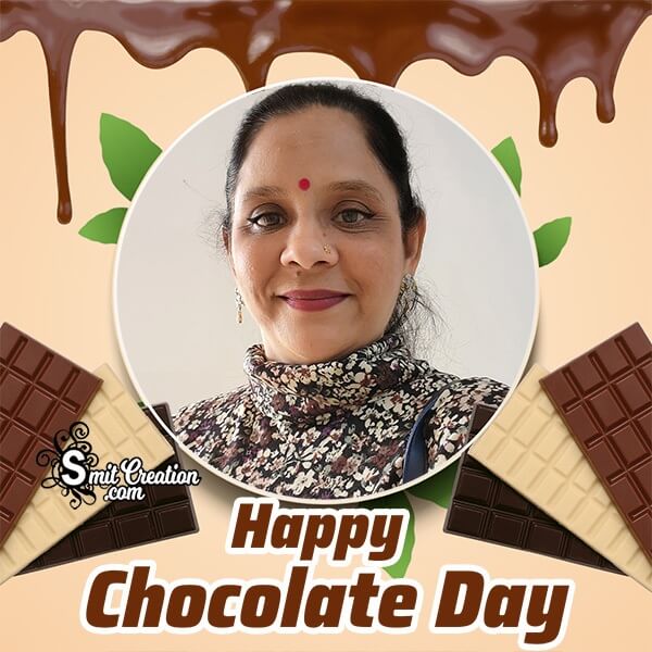 Happy Chocolate Day Photo Frame For Profile