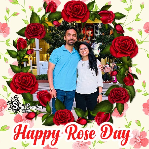 Rose Day Photo Frame For Dp