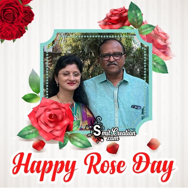 Rose Day Photo Frame For Facebook