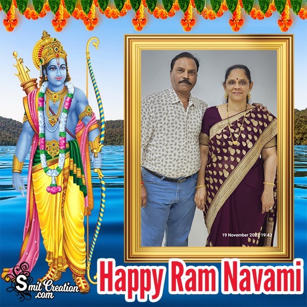 Happy Ram Navami Status Photo Frame