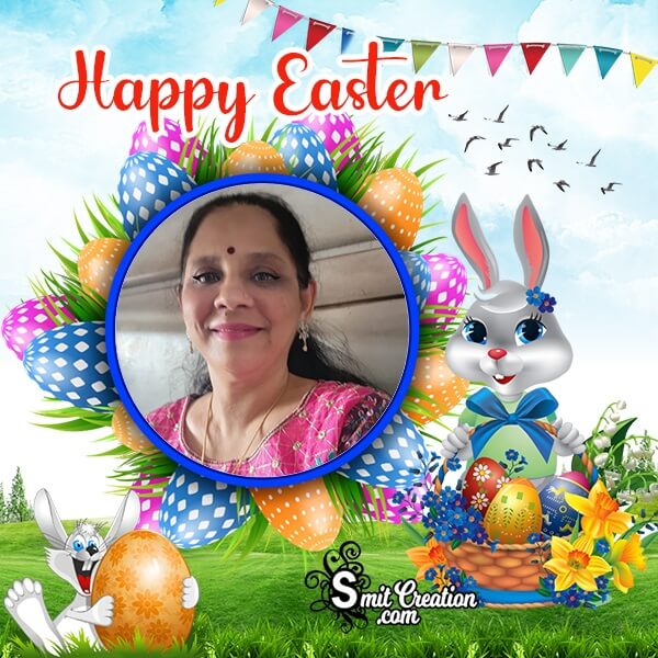 Happy Easter Dp Photo Frame