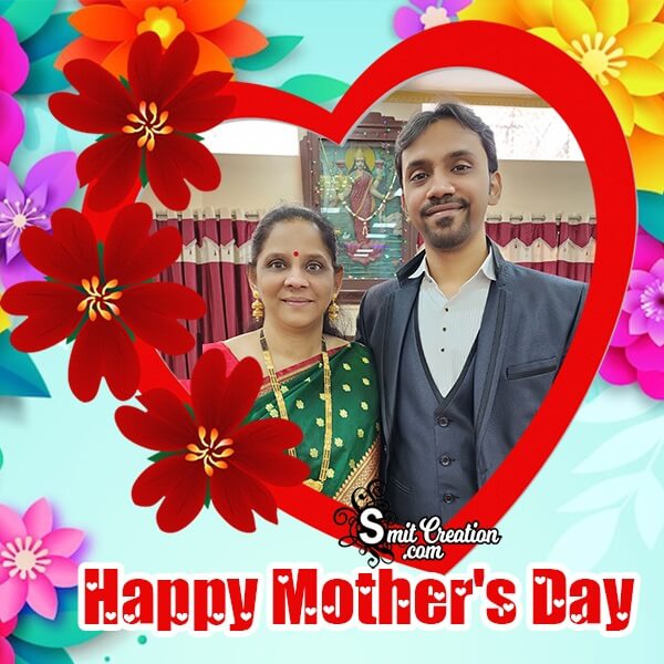 Mothers Day Heart Photo Frame