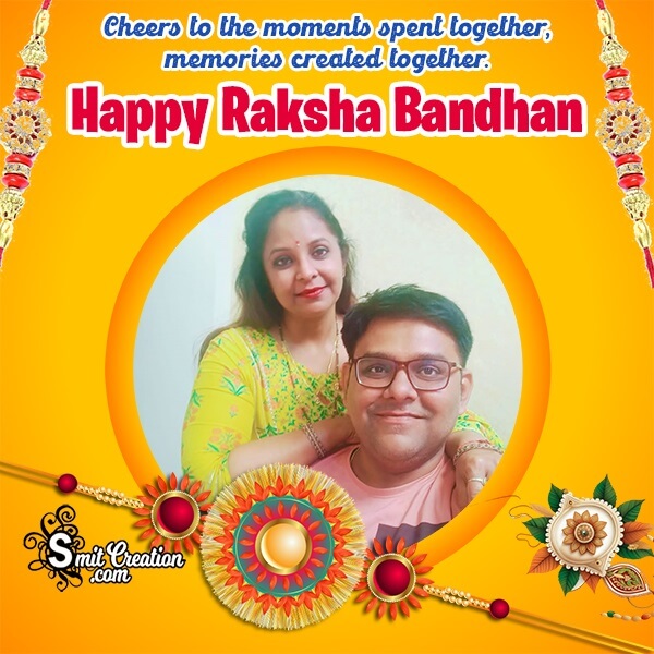 Raksha Bandhan Message Photo Frame