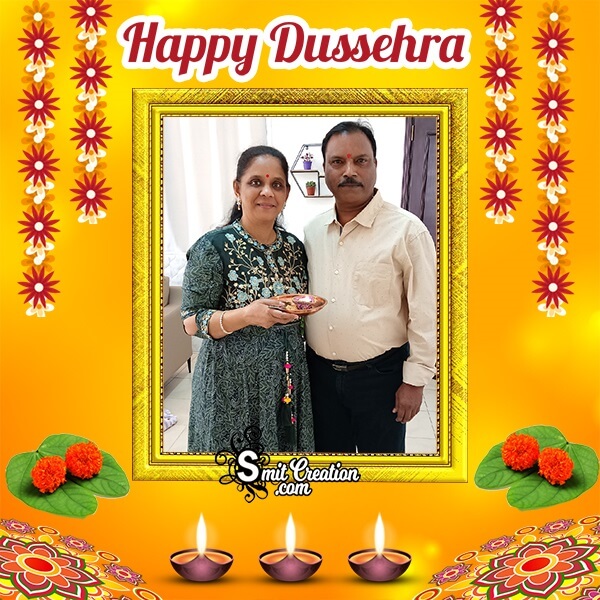 Happy Dussehra Celebration Photo Frame