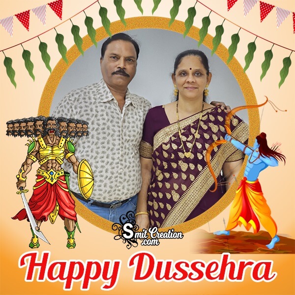 Happy Dussehra Festival Photo Frame