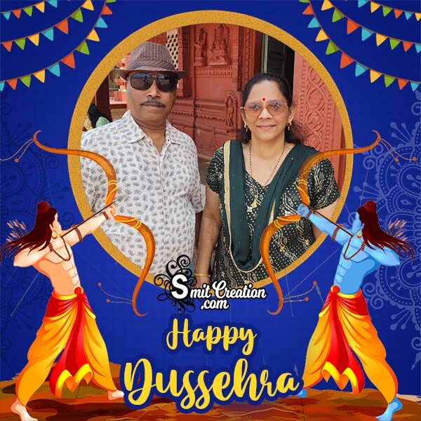 Happy Dussehra Photo Frame For Dp