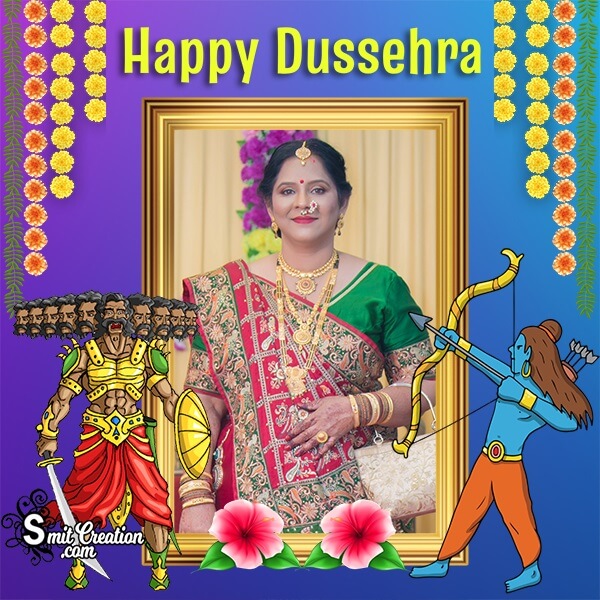 Happy Dussehra Photo Frame For Status