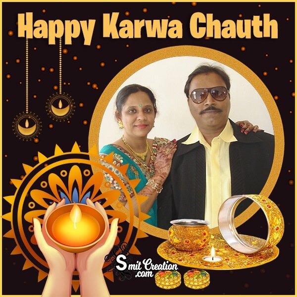 Happy Karwa Chauth Celebration Photo Frame