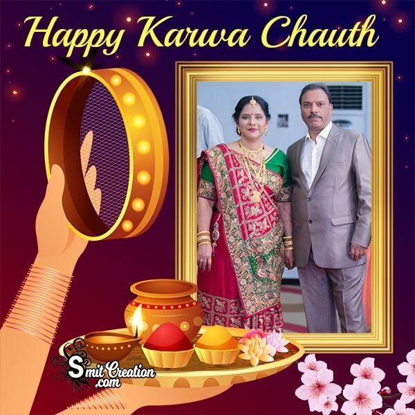 Happy Karwa Chauth Whatsapp Photo Frame