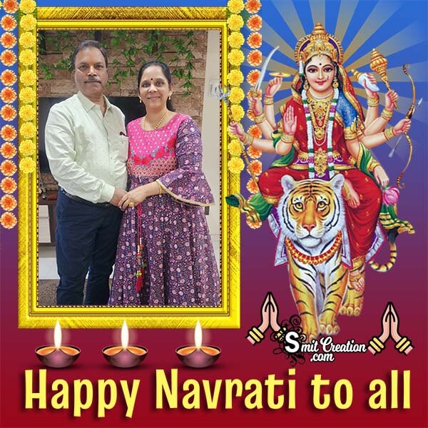 Navratri Photo Frame For Whatsapp