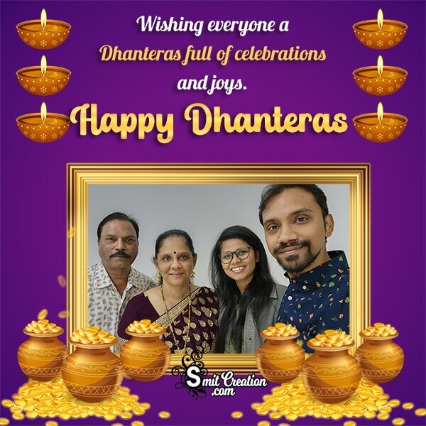 Happy Dhanteras Wish Photo Frame