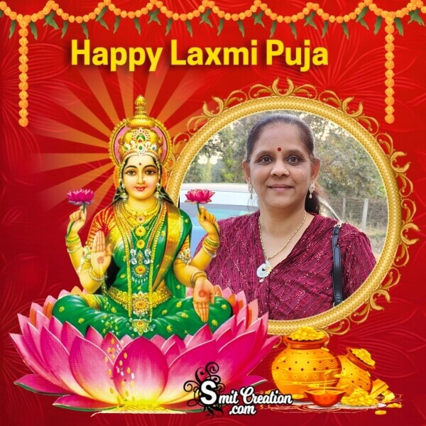 Happy Lashmi Puja Status Photo Frame