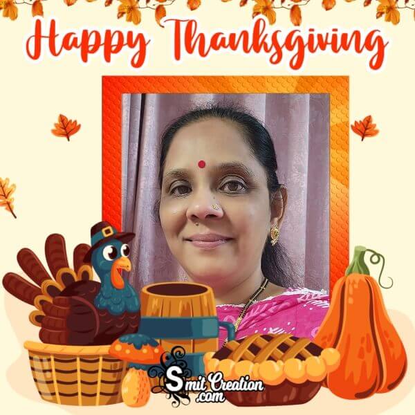 Happy Thanksgiving Facebook Photo Frame