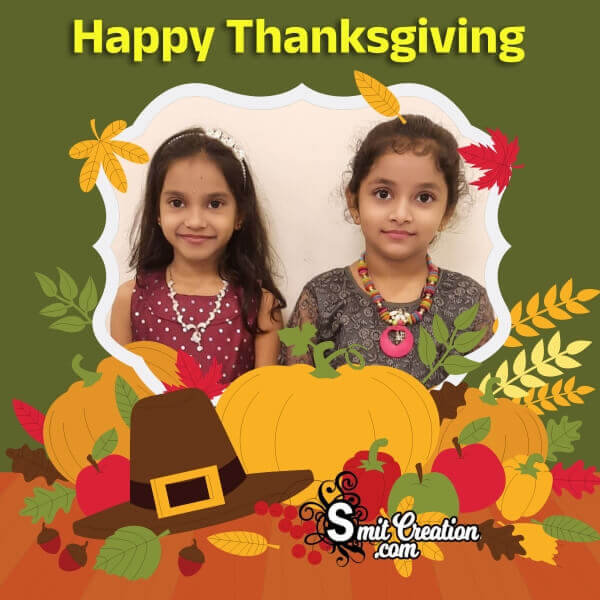 Happy Thanksgiving Status Photo Frame