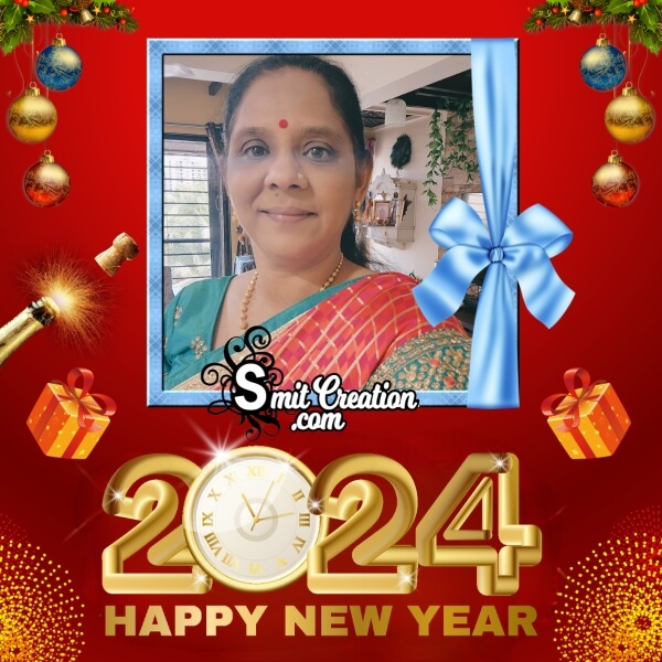 2024 Happy New Year Photo Frame