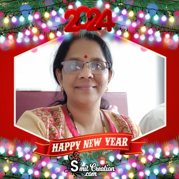 2024 New Year Lighting Photo Frame