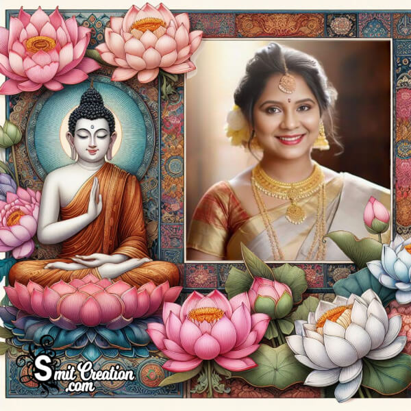 Awesome Buddha Purnima Photo Frame