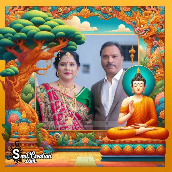 Best Happy Buddha Purnima Photo Frame