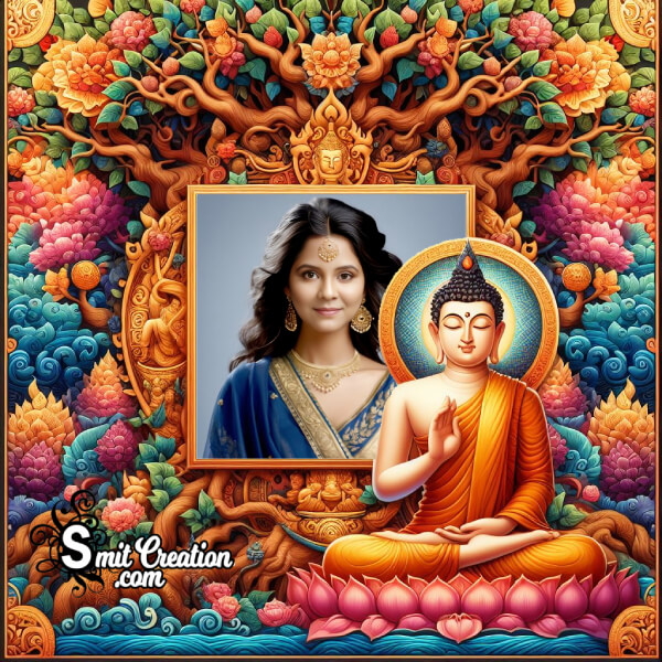 Great Buddha Purnima Photo Frame