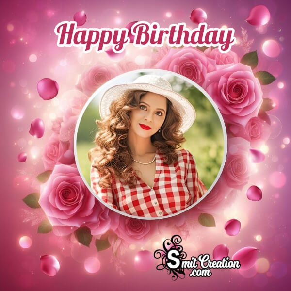 Birthday Rose Photo Frame