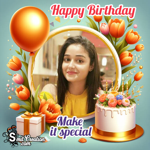 Special Happy Birthday Photo Frame