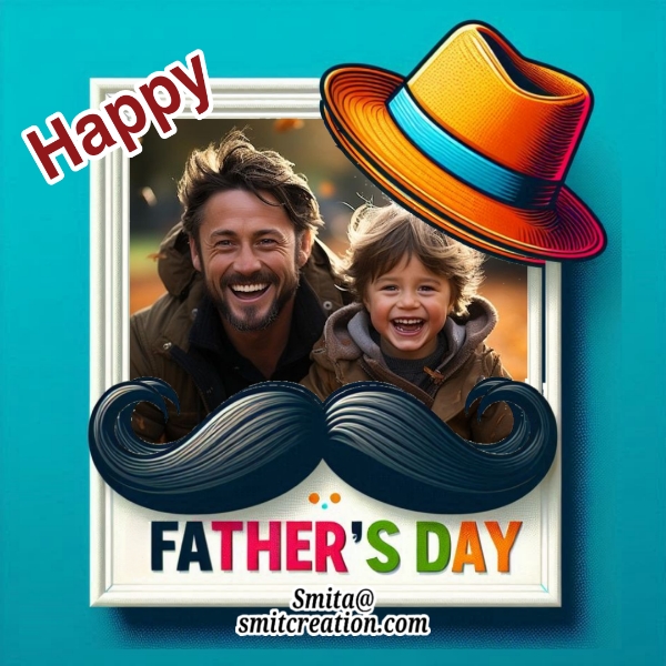 Fathers Day Mustache Photo Frame