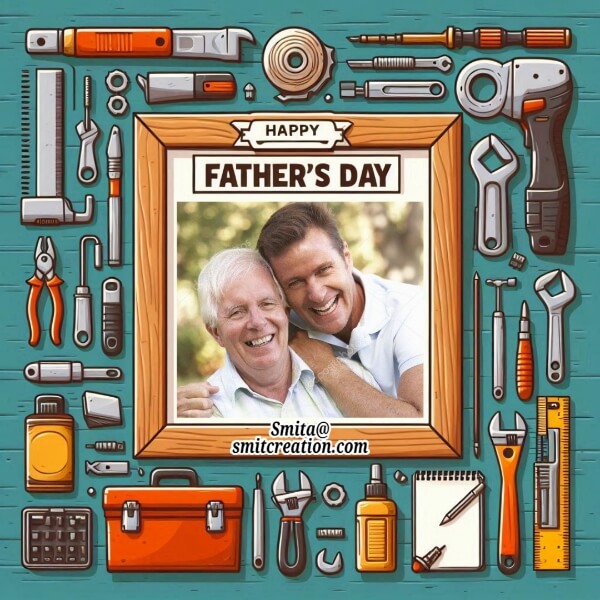 Fathers Day Photo Frame With Tools