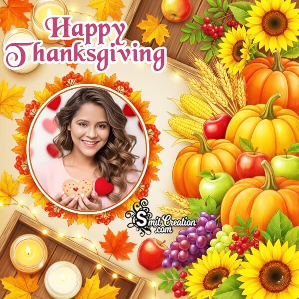 Harvest Themed Thanksgiving Photoframe