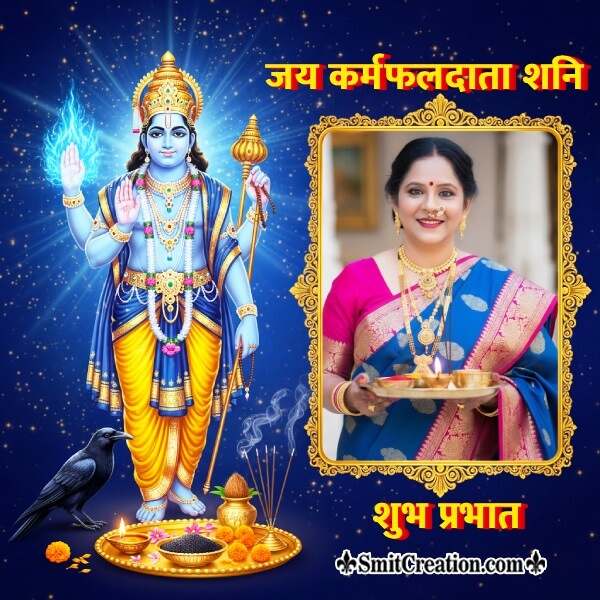 Shani Dev Blessing Pose Photo Frame